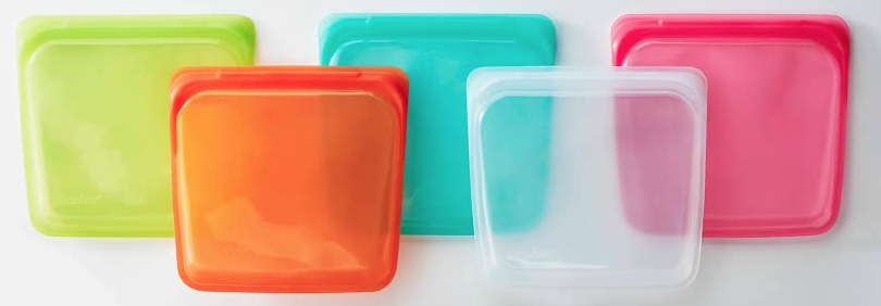 Reusable plastic-free silicone sandwich bags