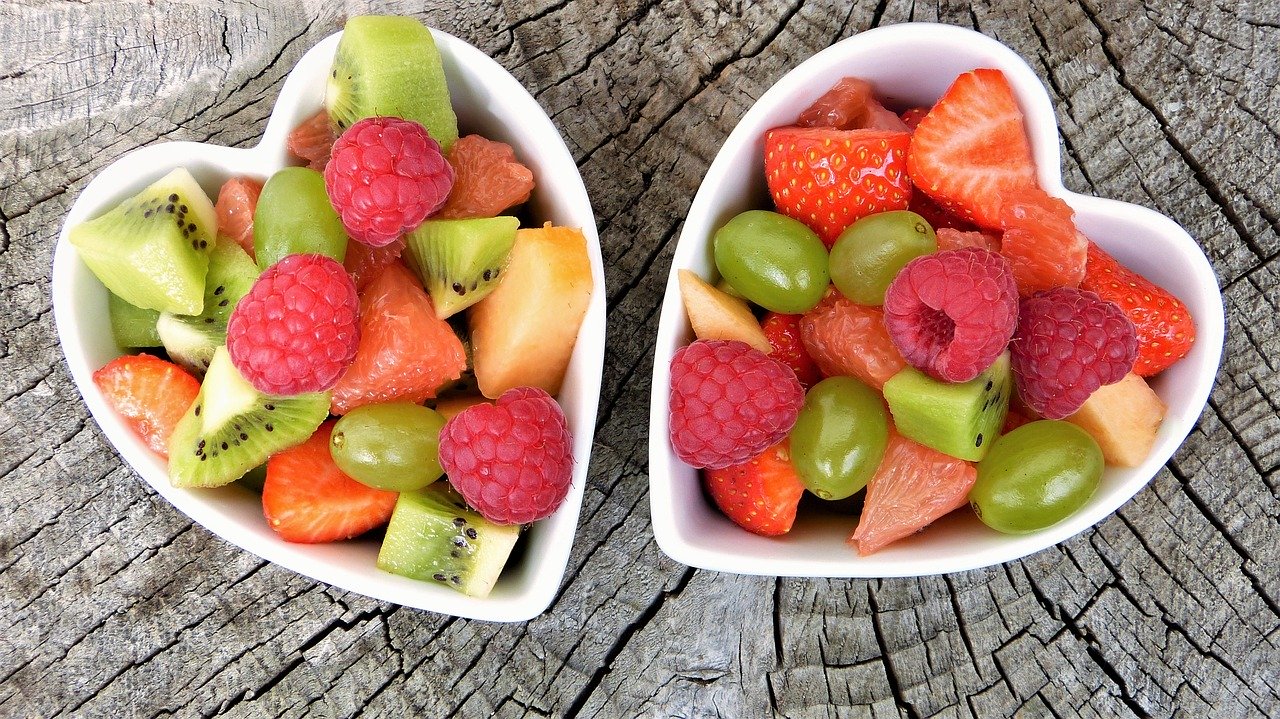 bowls of fresh fruits
