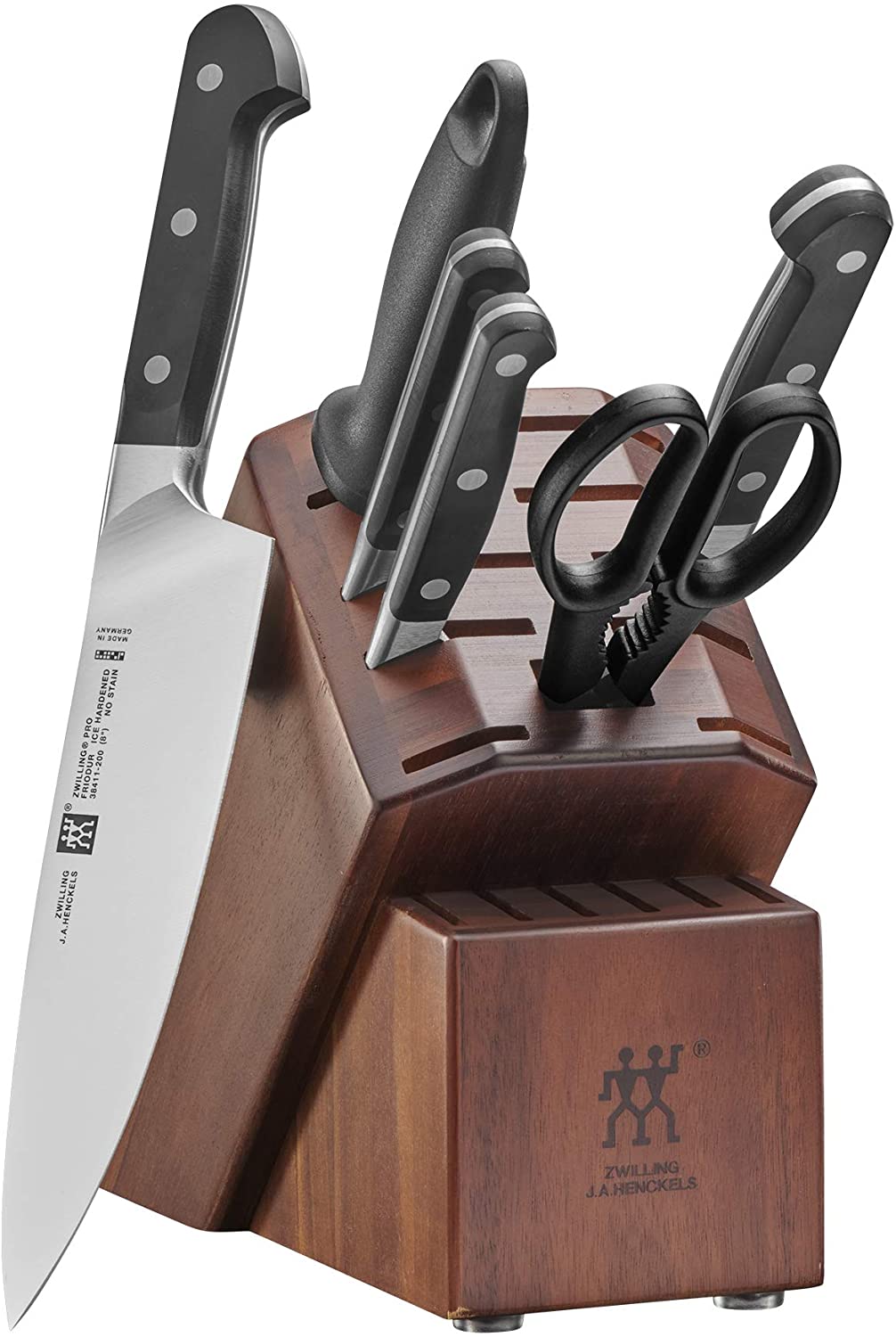 Zwilling knives review: J.A. Henckels Pro 7-piece Block Set in Stainless Steel and Black