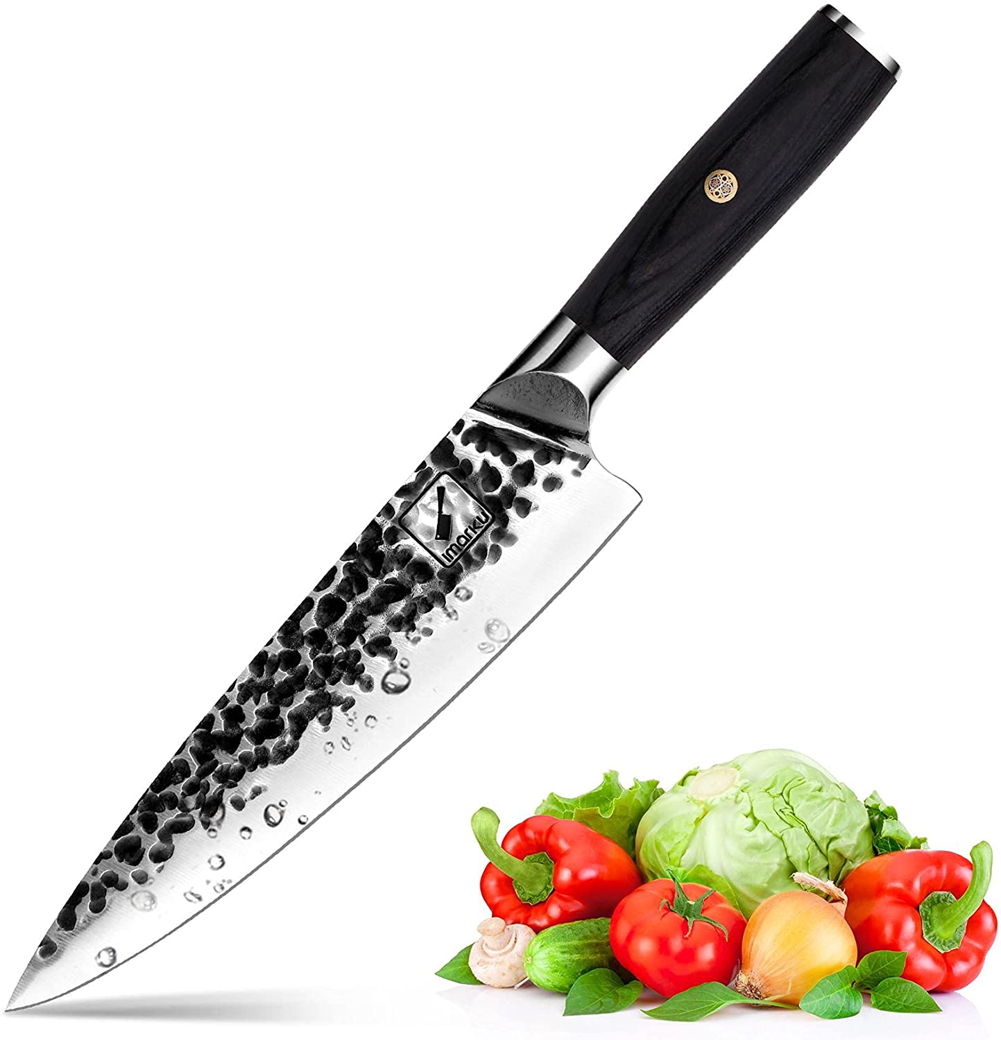 imarku professional japanese chef knife isolated on white background