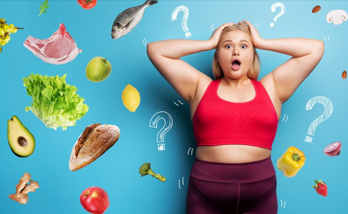 surprised heavy women